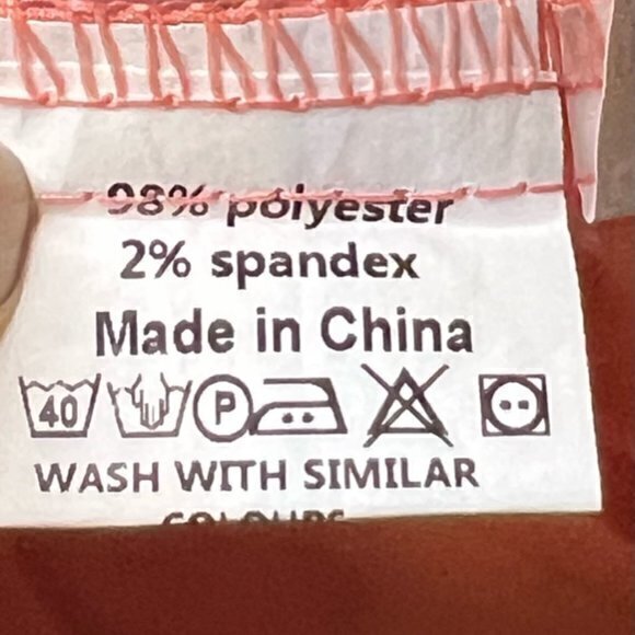 🛍️2 for $25 Sale🛍️ Off Shoulder Blouse Tie Sleeve Casual Dressy Small‎ Coral - Picture 11 of 12